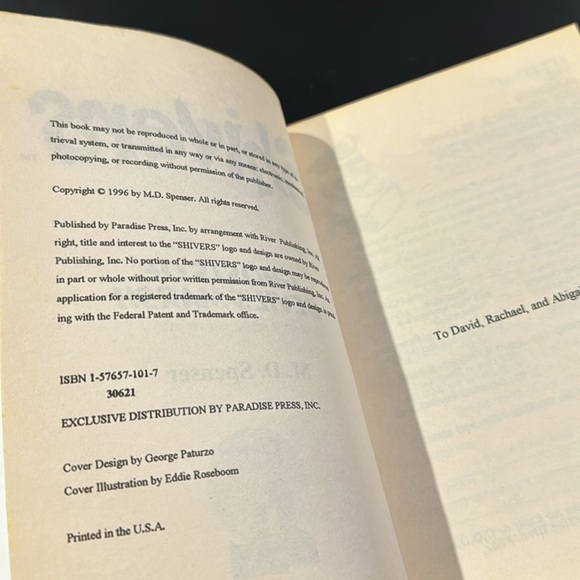 Shivers #24: The Ghosts of Devil’s Marsh by M.D. Spenser - Vintage Novel - Picture 4 of 9